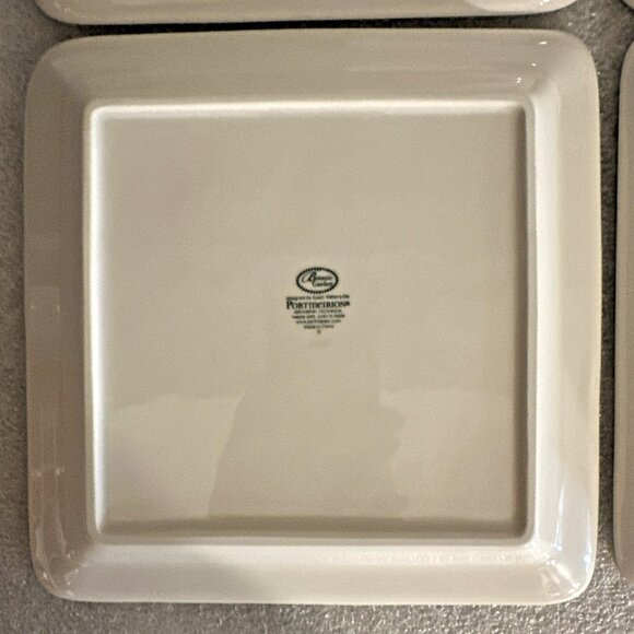 Set of 4 Portmeirion Botanic Garden 8" Square Plates All 4 Different Flowers NEW - Picture 9 of 10